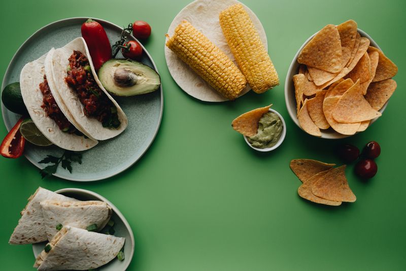 Classic Tex-Mex combo plate with rice and beans